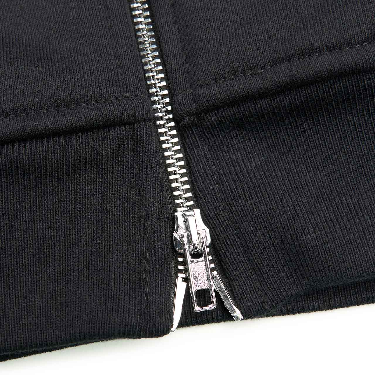 rassvet logo zip hoodie (black) - a.plus