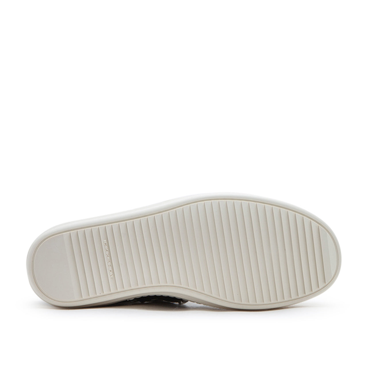 rick owens drkshdw hexa sneaks woven shoes (black / milk / milk) - a.plus