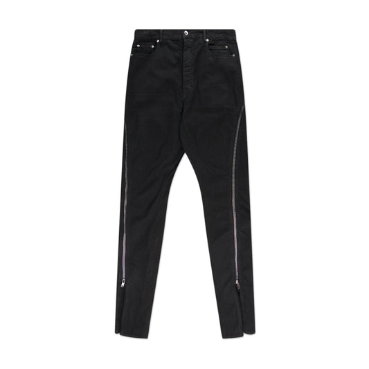 rick owens drkshdw bolan banana denim pants (black) - a.plus