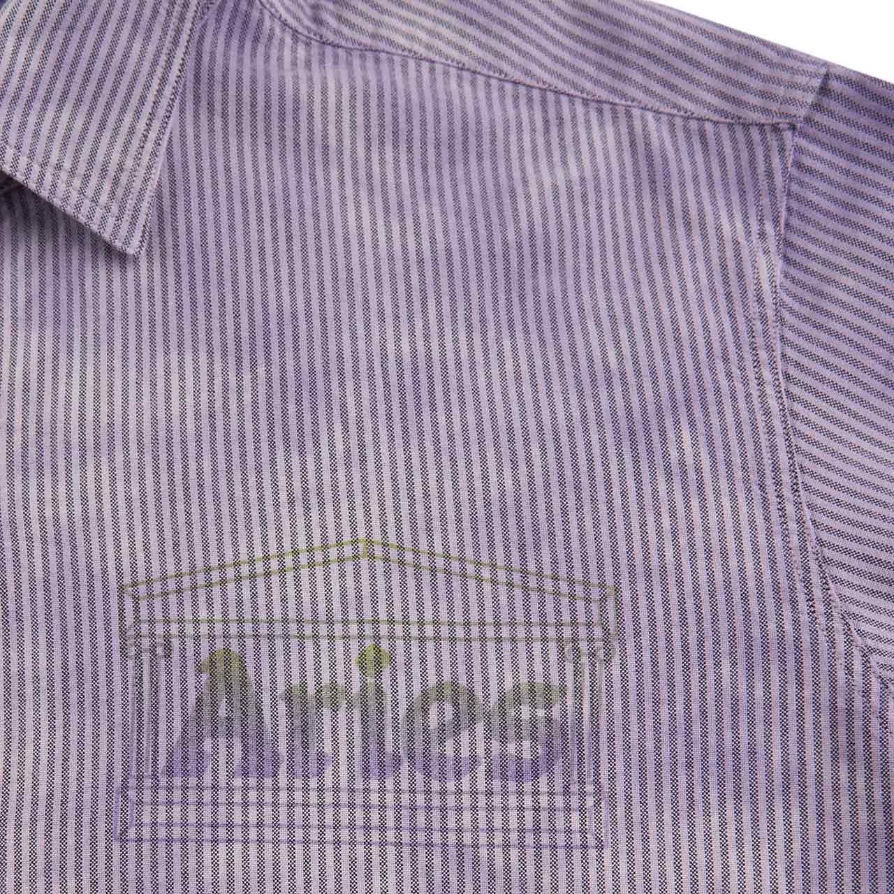 aries od oxford stripe shirt (purple) - a.plus