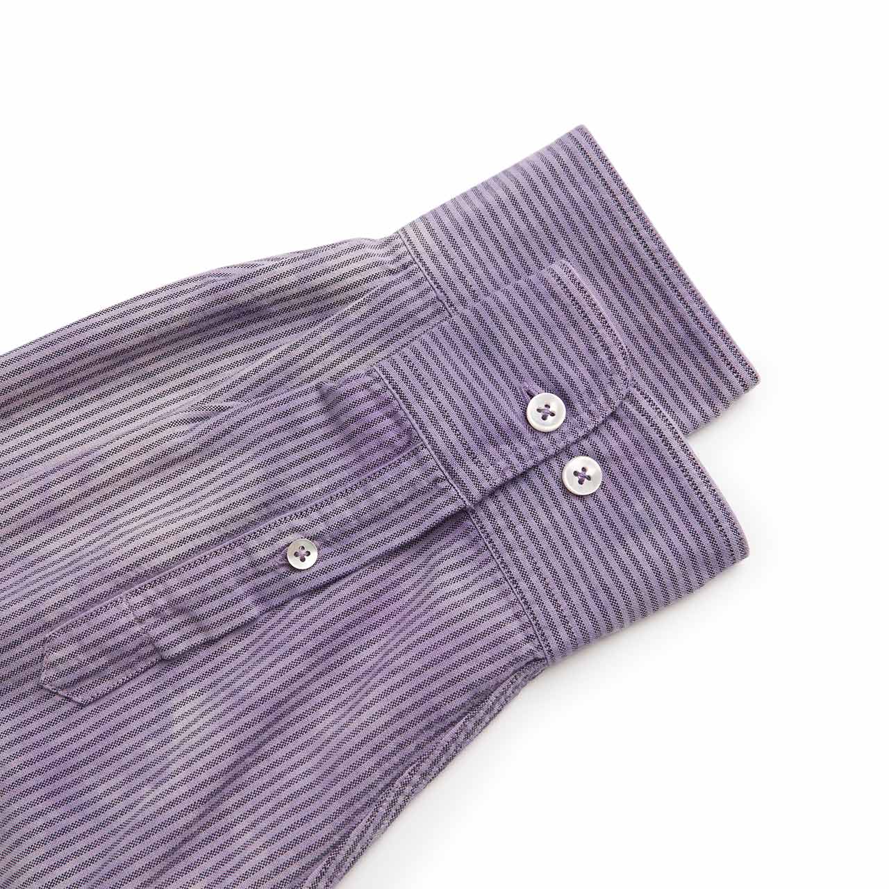 aries od oxford stripe shirt (purple) - a.plus
