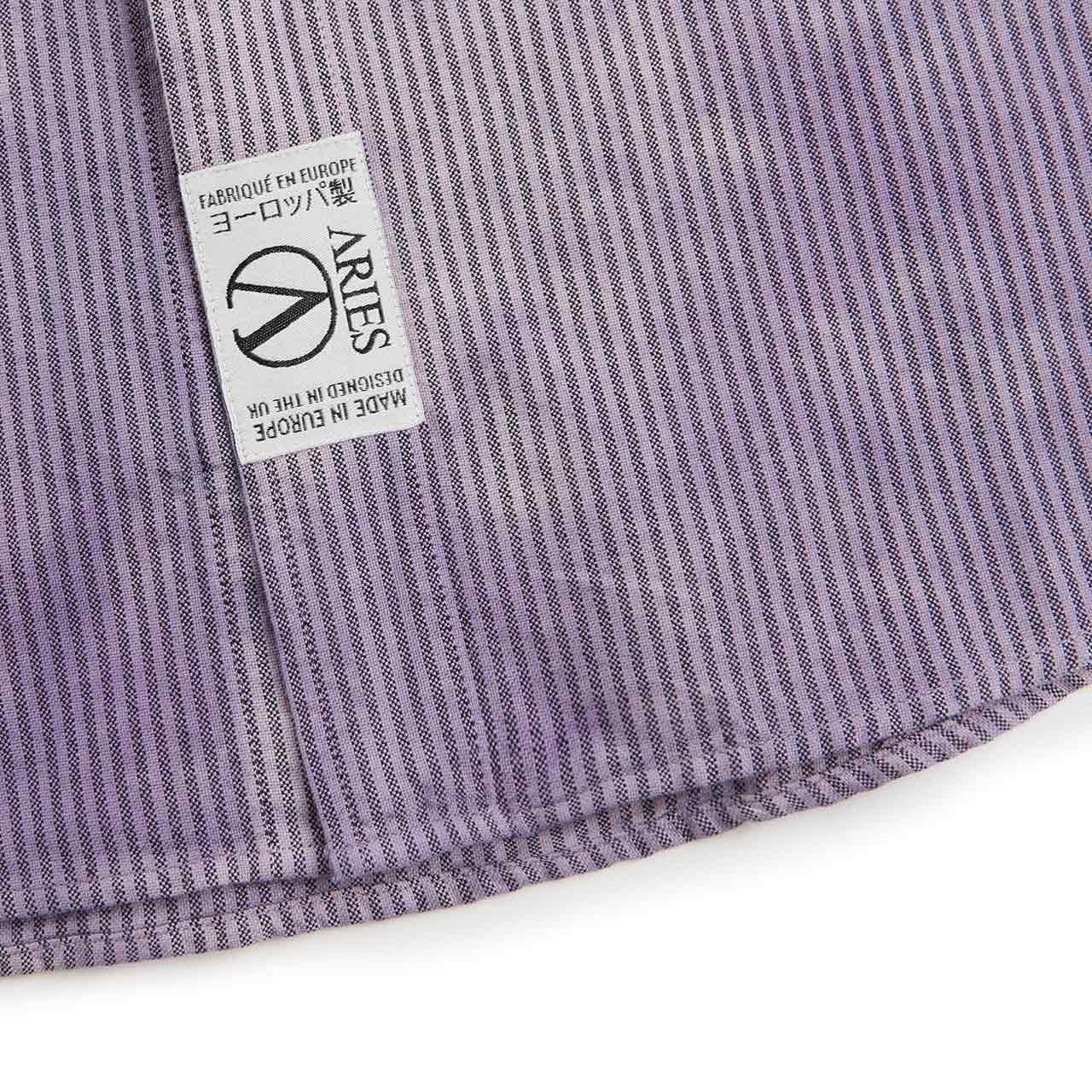 aries od oxford stripe shirt (purple) - a.plus