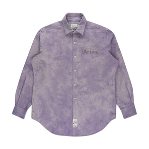 aries od oxford stripe shirt (purple) - a.plus
