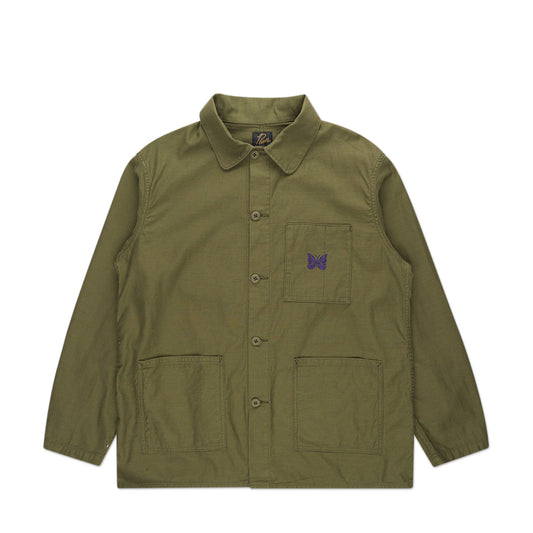 needles d.n. coverall jacket (olive) - a.plus