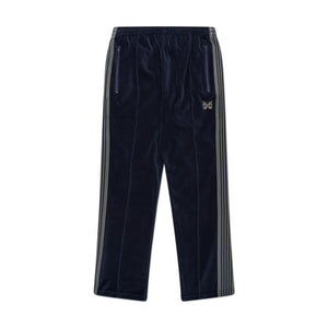 needles narrow velour trackpant (navy) - a.plus