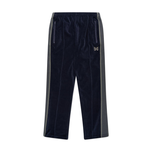 needles narrow velour trackpant (navy) - a.plus