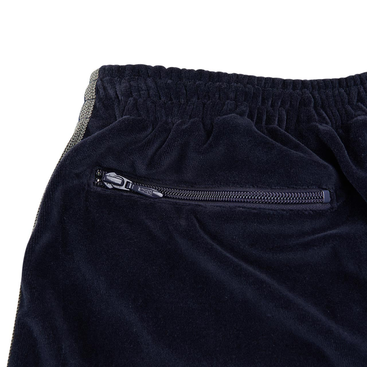 needles narrow velour trackpant (navy) - a.plus