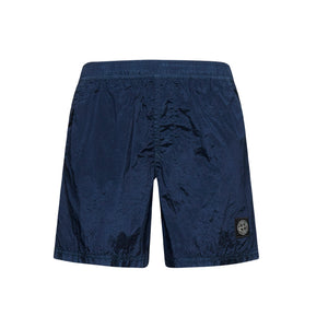 stone island regenerated nylon shorts (navy) - a.plus