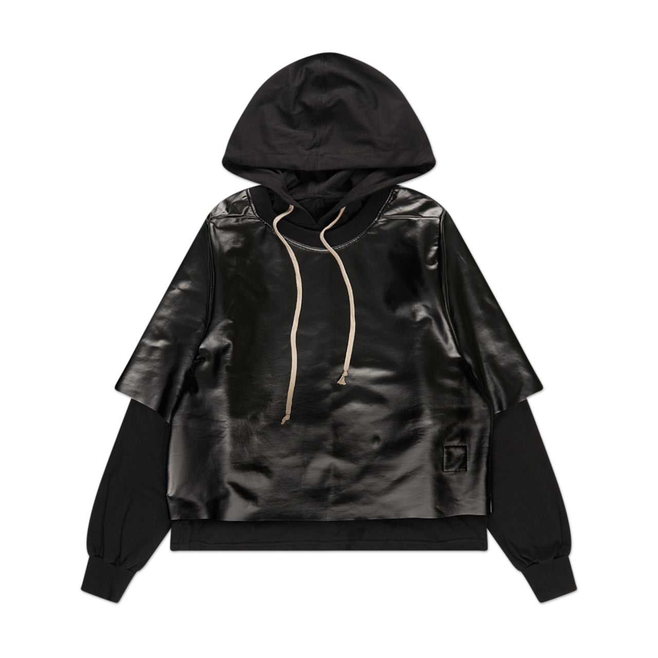 rick owens drkshdw hustler hoodie (black) - a.plus