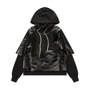 rick owens drkshdw hustler hoodie (black) - a.plus