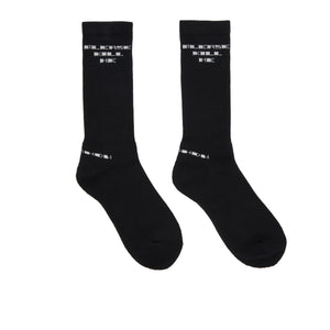 rick owens drkshdw kill me socks (black / milk) - a.plus