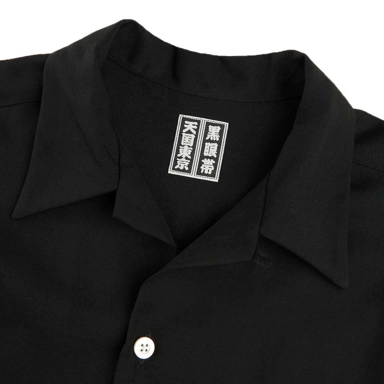 wacko maria black eye patch 50's shirt l/s type 1 (black) - a.plus