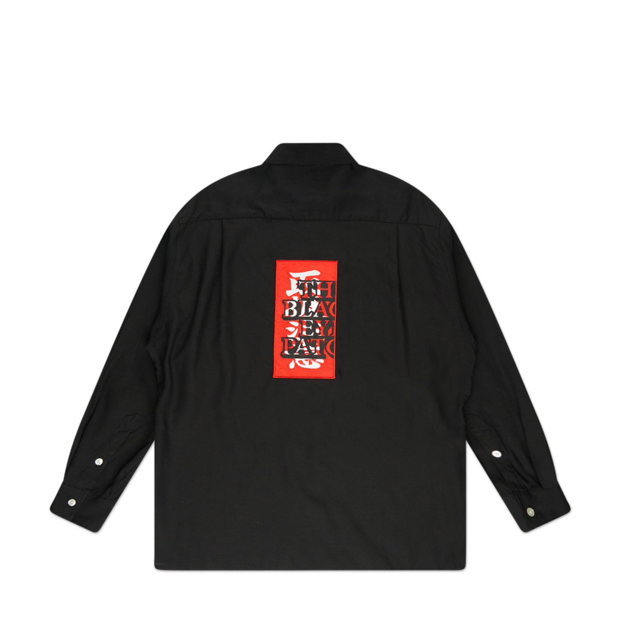 wacko maria black eye patch 50's shirt l/s type 1 (black) - a.plus