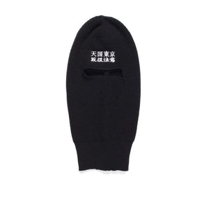 wacko maria black eye patch balaclava (black) - a.plus