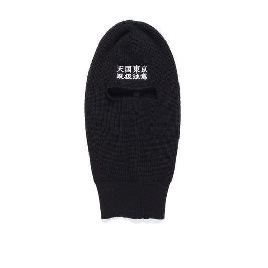 wacko maria black eye patch balaclava (black) - a.plus
