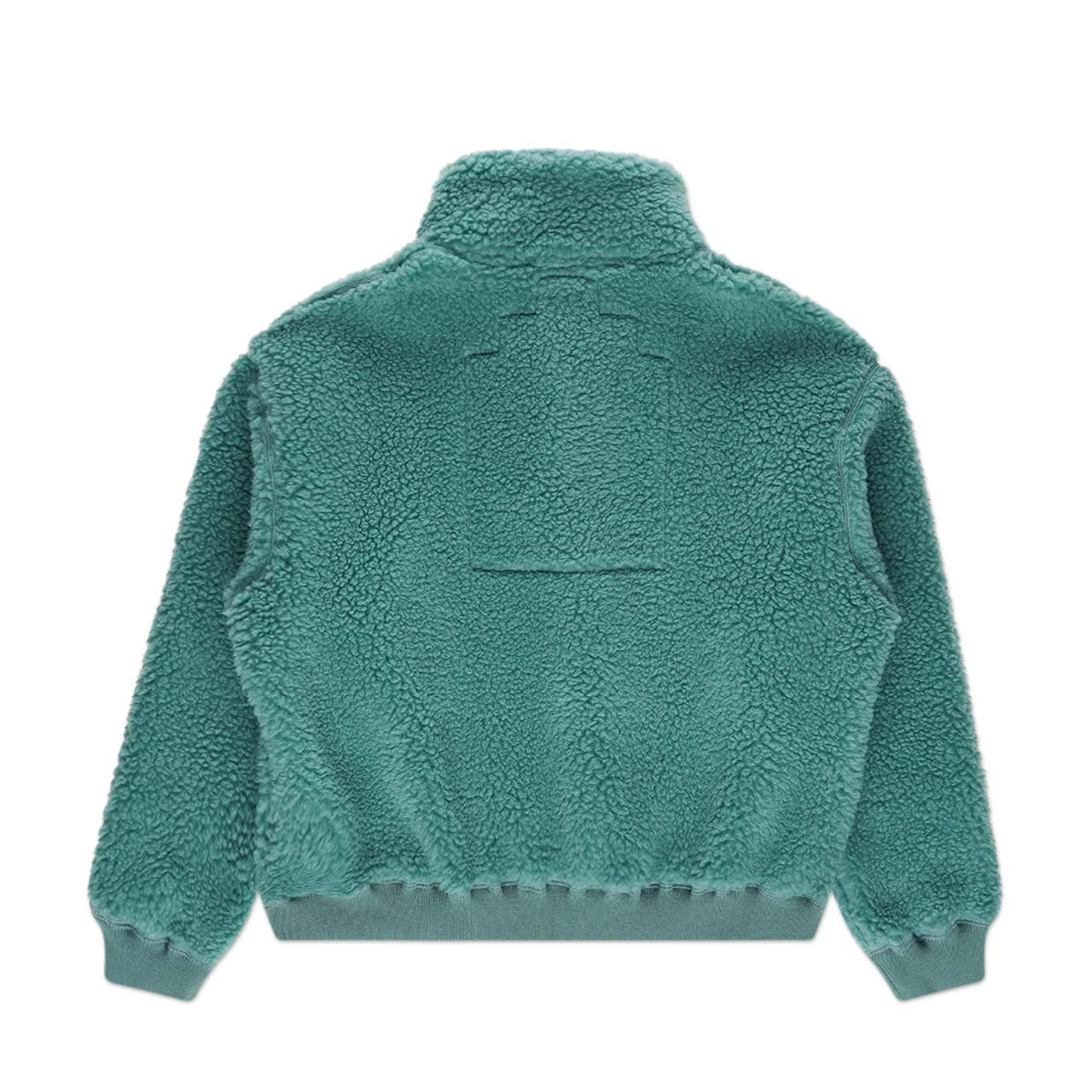 cav empt wool boa heavy zip up (green) - a.plus