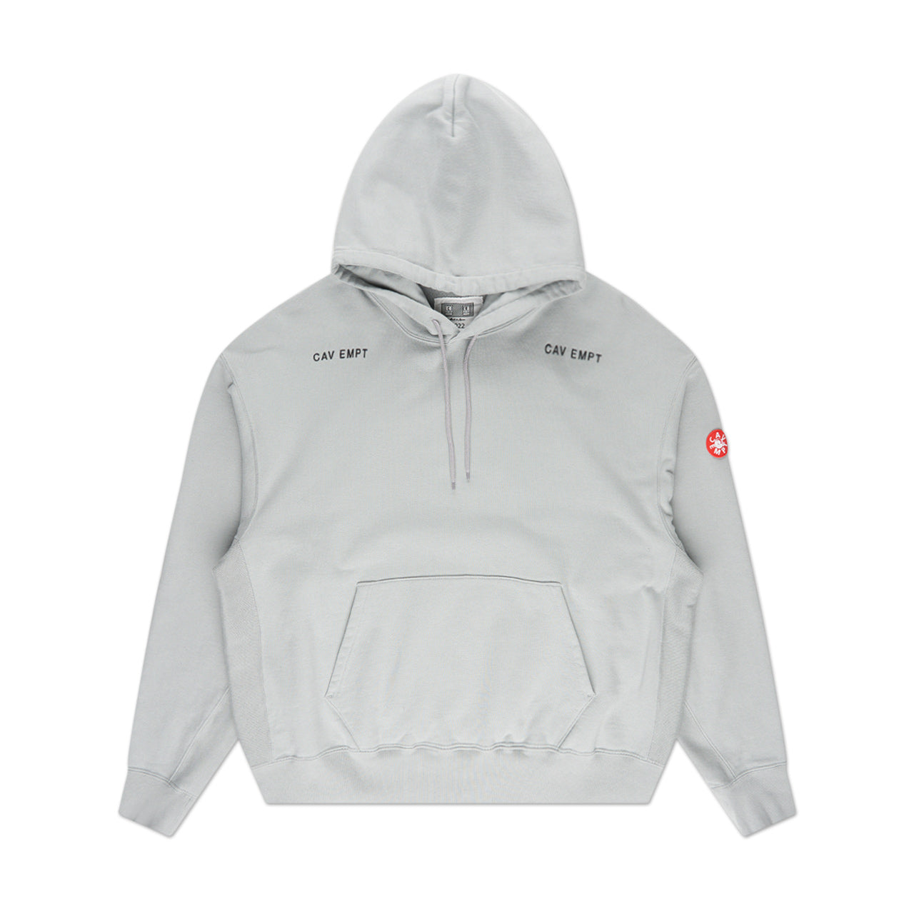 cav empt solid heavy hoody (grey) - a.plus