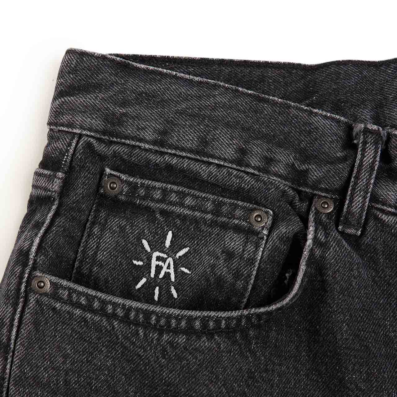 fucking awesome baggy fit 'fecke' jean (washed black) - a.plus