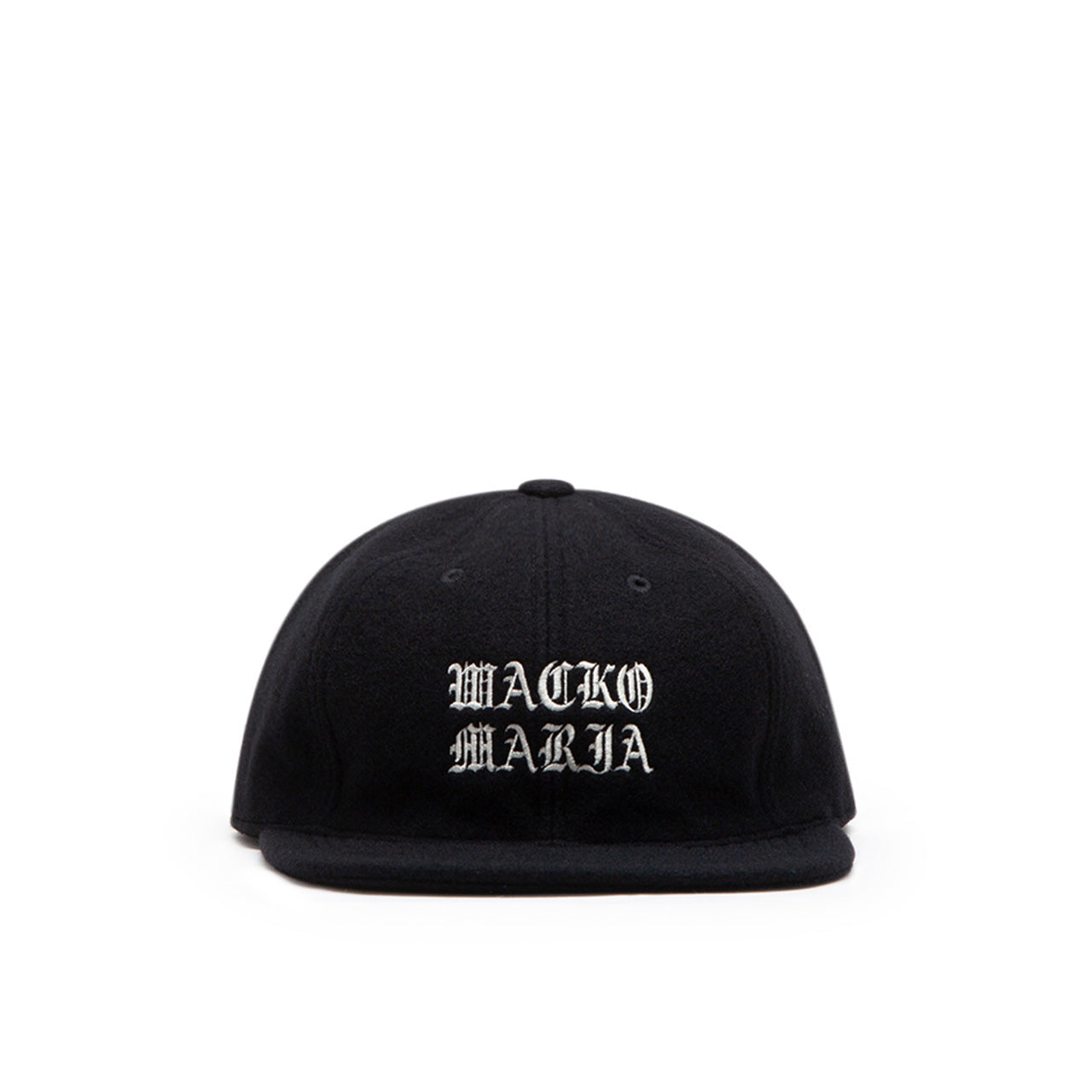 wacko maria wool 6 pannel cap (black) - a.plus