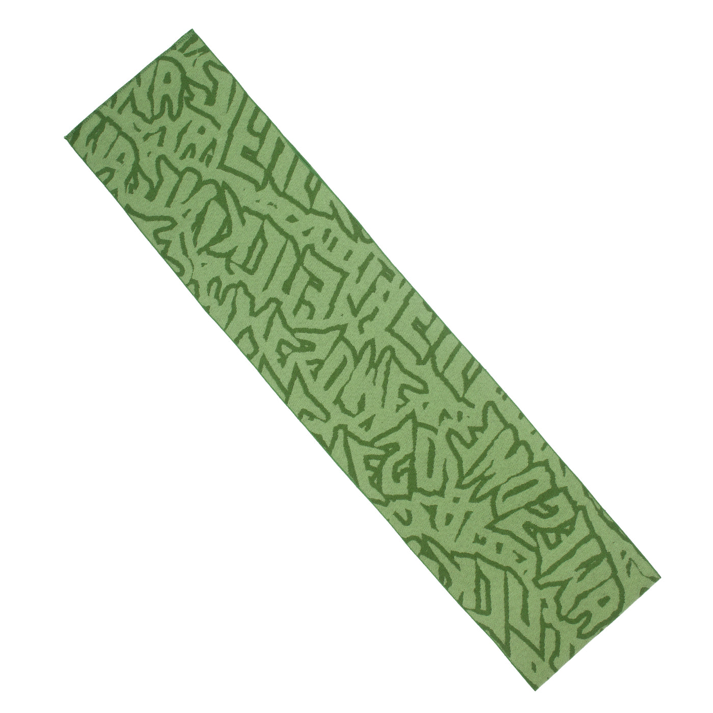fucking awesome sticker stamp scarf (light green / green) - a.plus