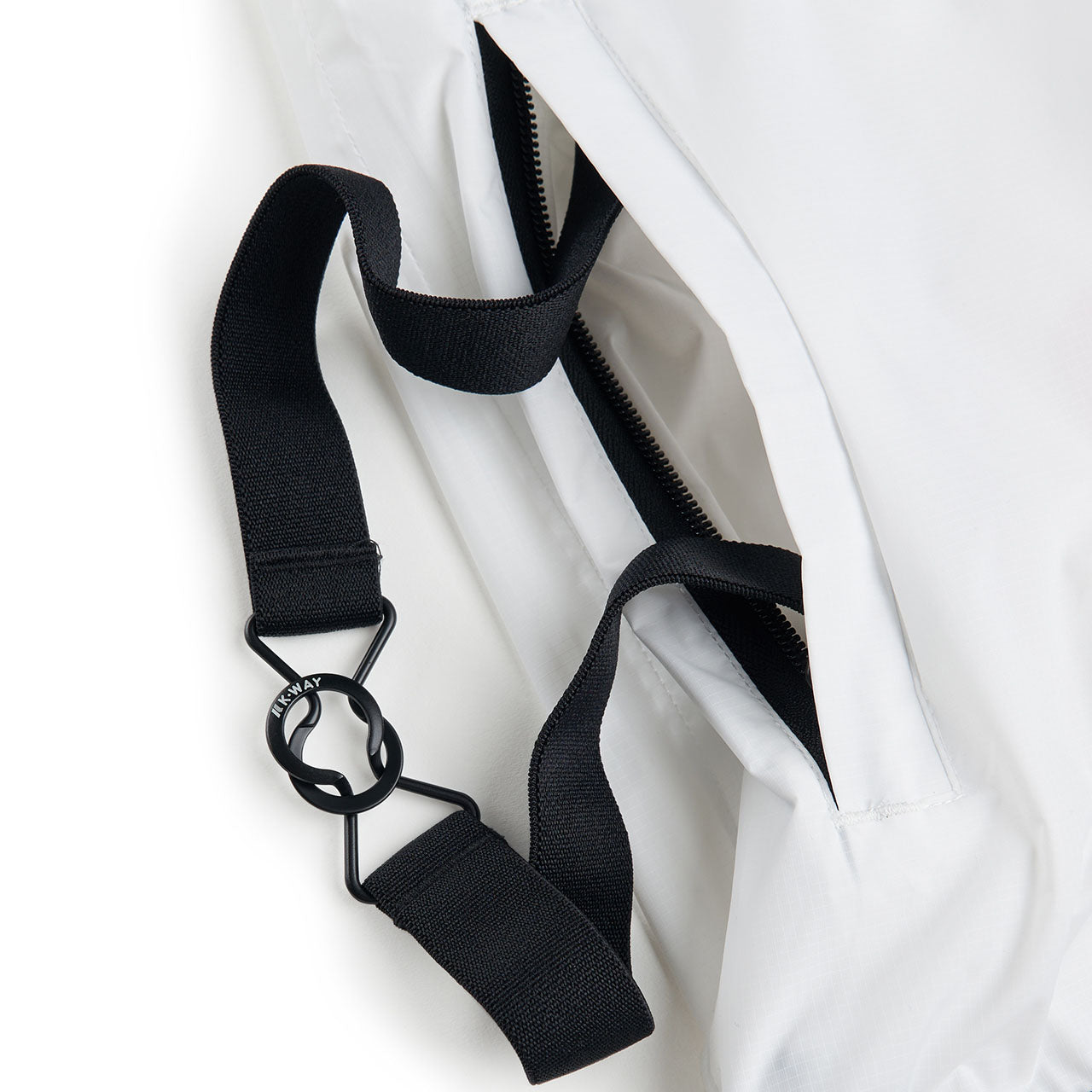 comme des garçons play x k-way claude full-zip jacket (white) - a.plus