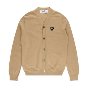 comme des garçons play cardigan (brown) - a.plus