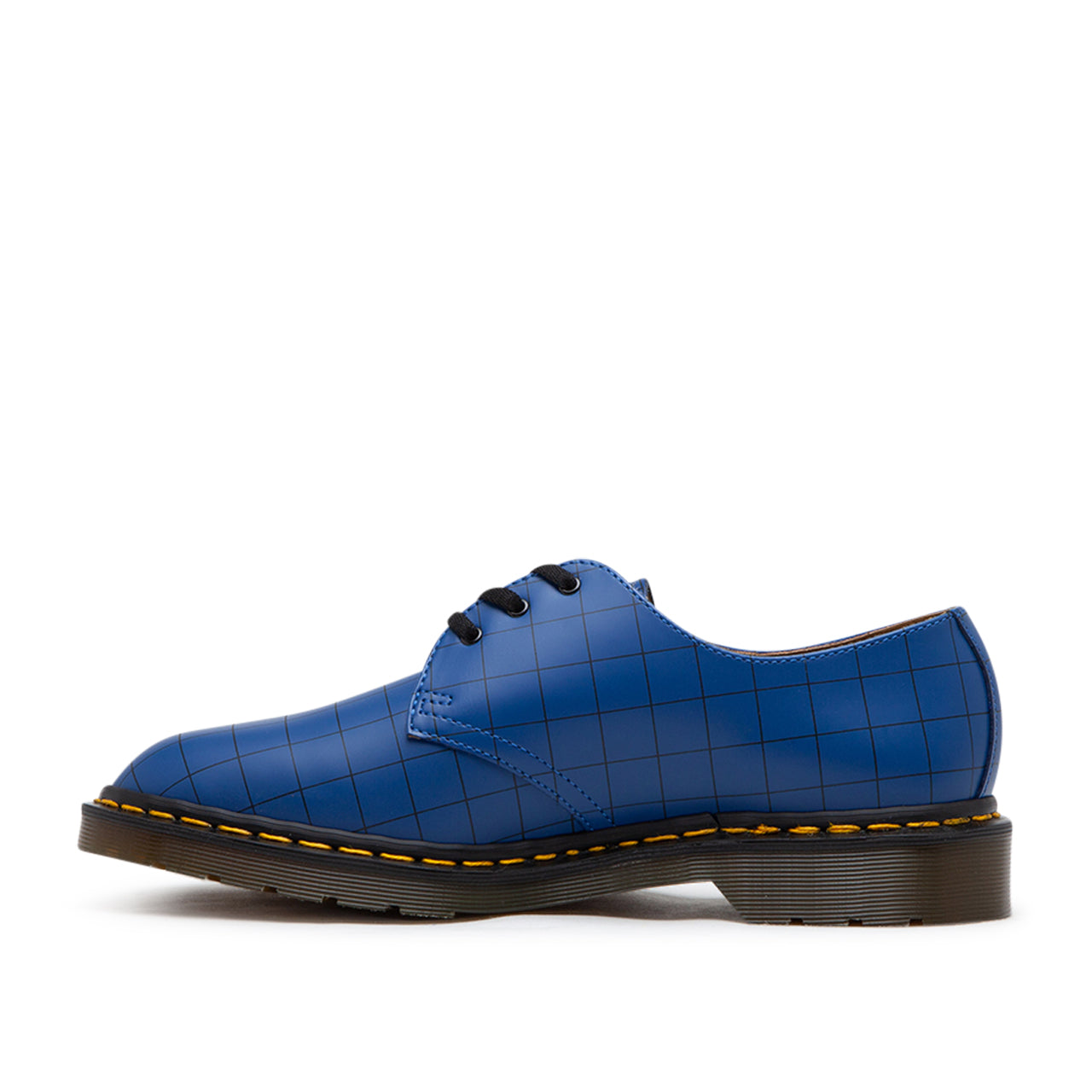 dr. martens x undercover 1461 check smooth (blue) - a.plus