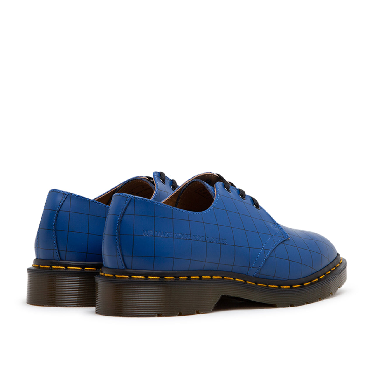 dr. martens x undercover 1461 check smooth (blue) - a.plus