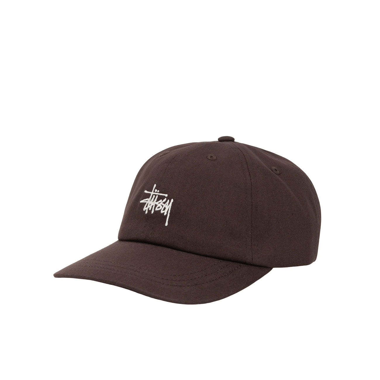 stüssy basic stock low pro cap (brown) - a.plus