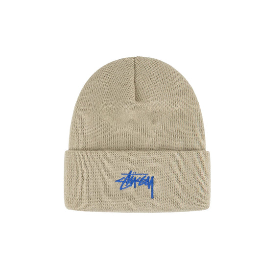 stüssy stock cuff beanie (cream) - a.plus