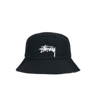 stüssy big stock bucket hat (black) - a.plus