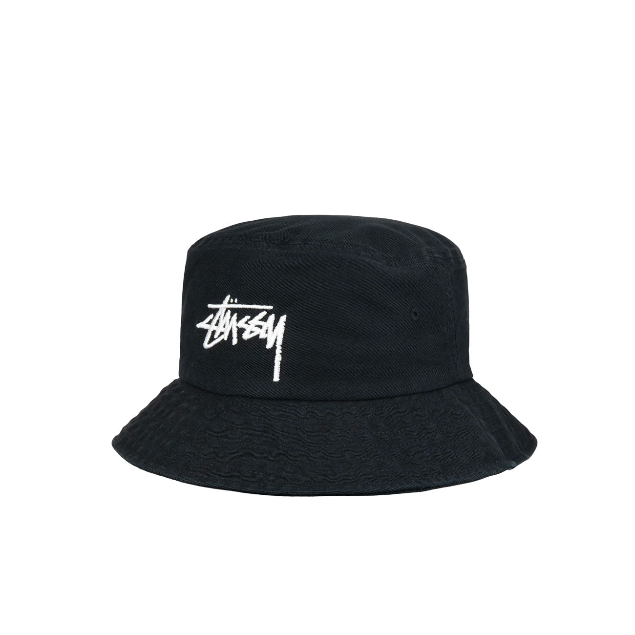 stüssy big stock bucket hat (black) - a.plus