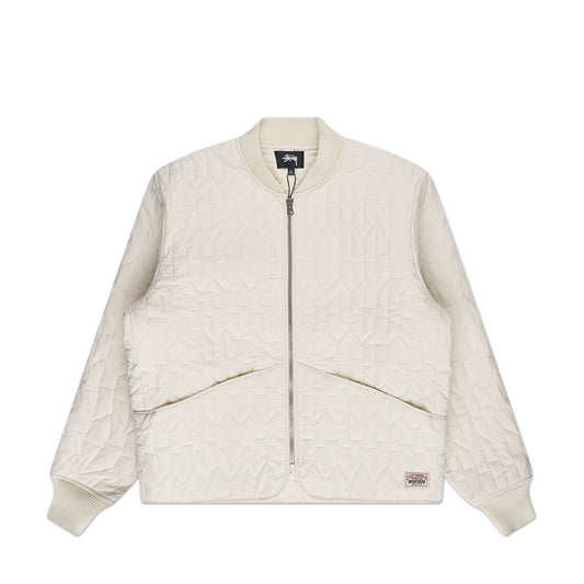stüssy s quilted liner jacket (cream) - a.plus