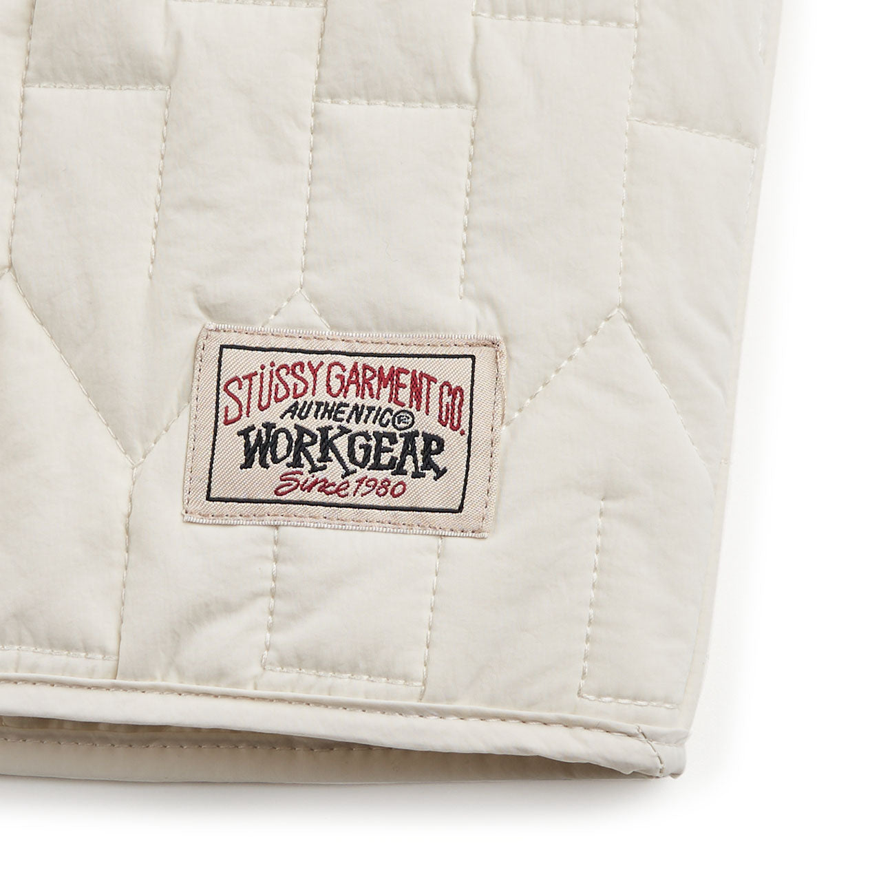 stüssy s quilted liner jacket (cream) - a.plus