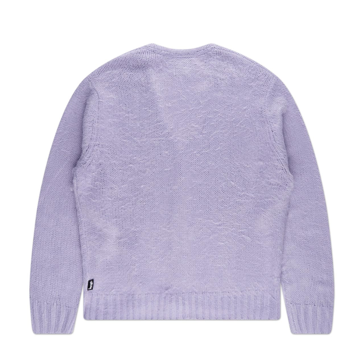 stüssy brushed cardigan (lavender) - a.plus