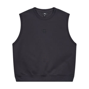 stüssy ss-link fleece vest (black) - a.plus