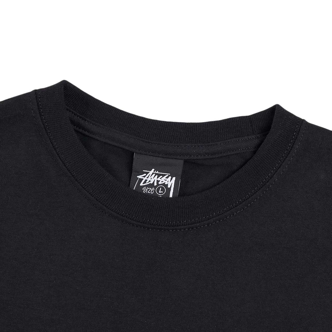 stüssy ss highway tee (black) - a.plus