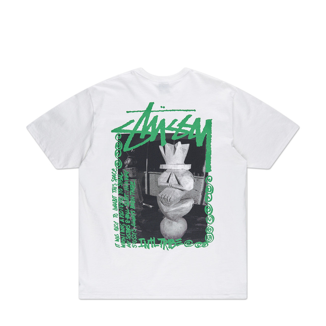 stüssy tiki tee (white) - a.plus