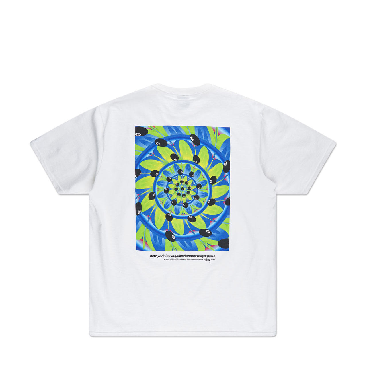 stüssy rabbit hole tee (white) - a.plus