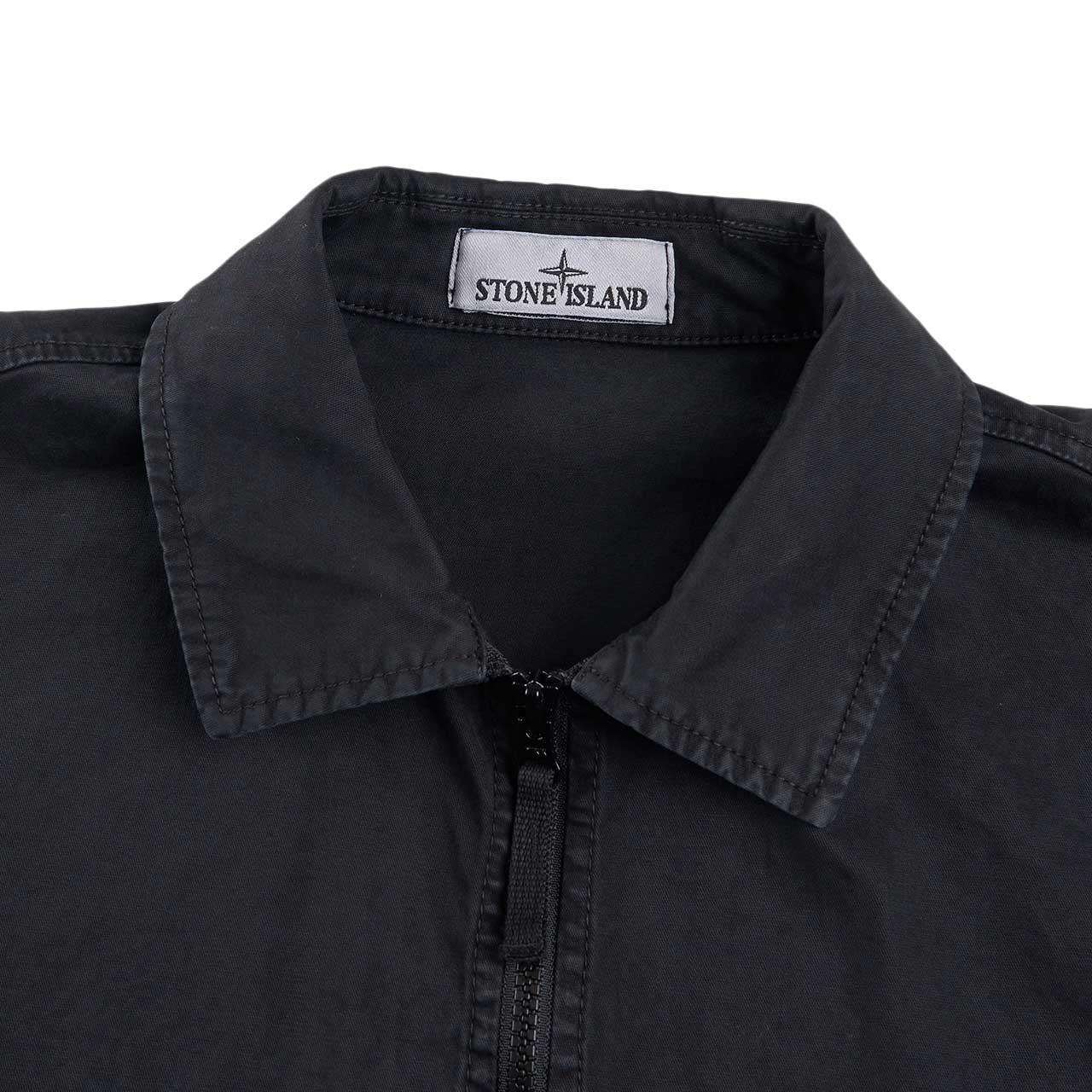 stone island overshirt (black) - a.plus
