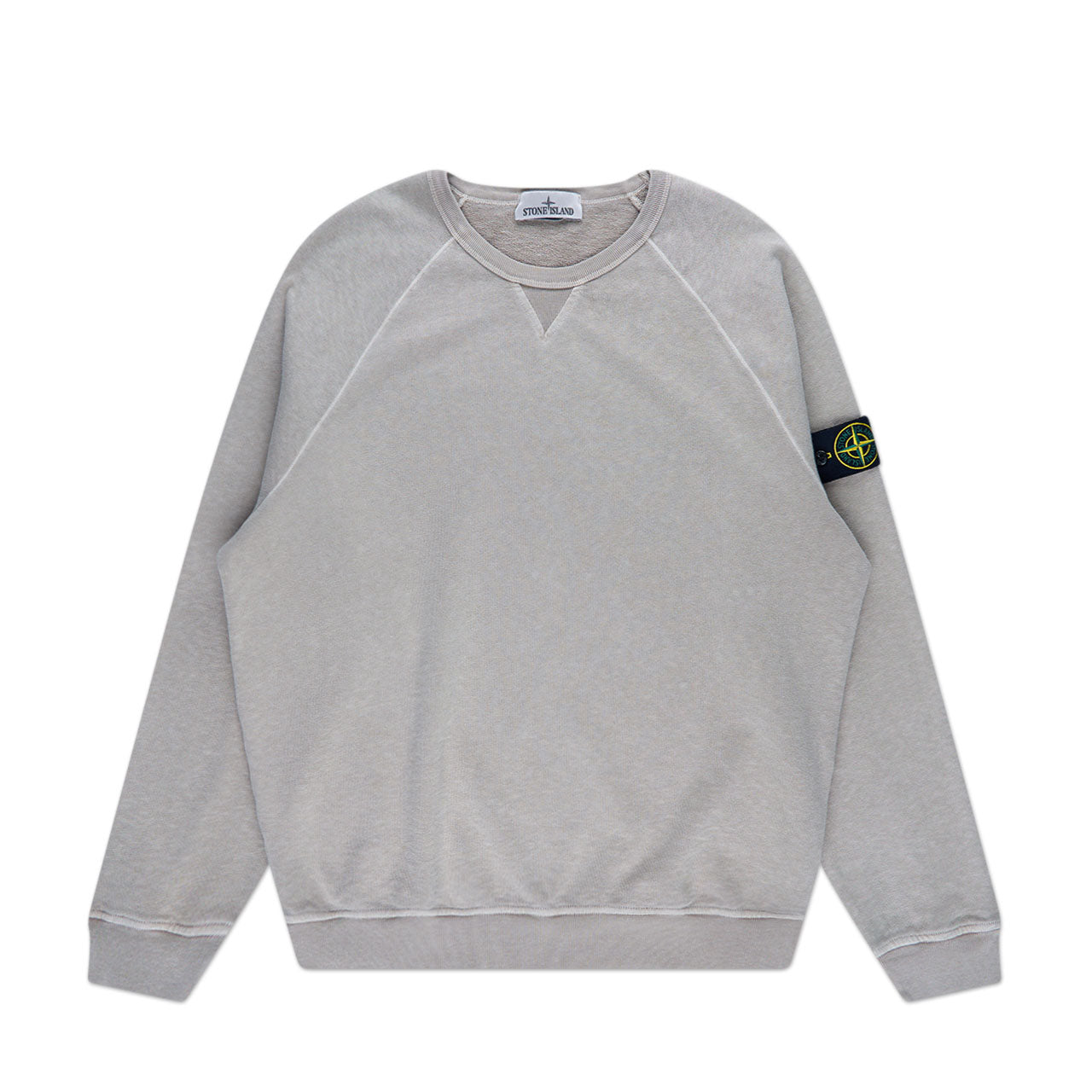stone island sweatshirt contrast (dove grey) - a.plus