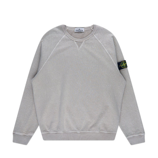 stone island sweatshirt contrast (dove grey) - a.plus