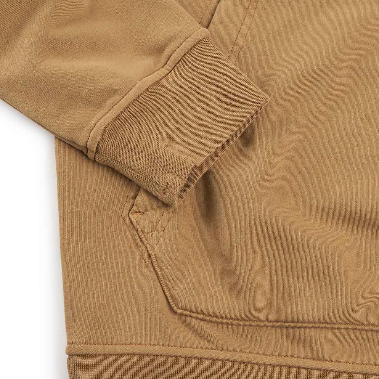 stone island hooded sweatshirt (dark beige) - a.plus