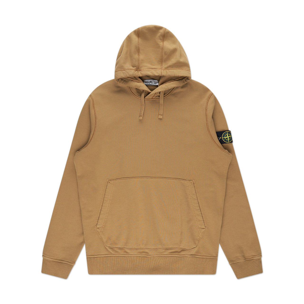 stone island hooded sweatshirt (dark beige) - a.plus