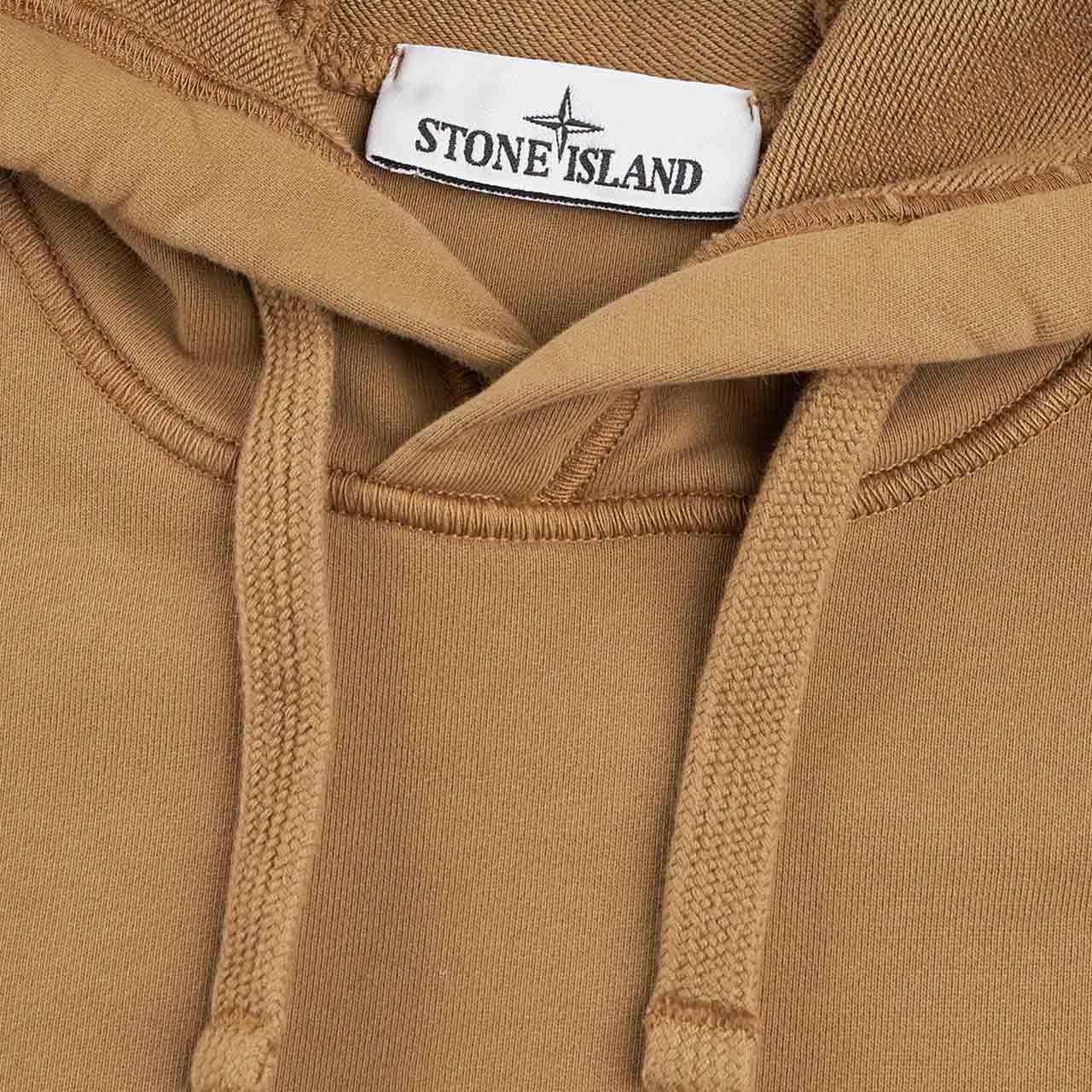 stone island hooded sweatshirt (dark beige) - a.plus