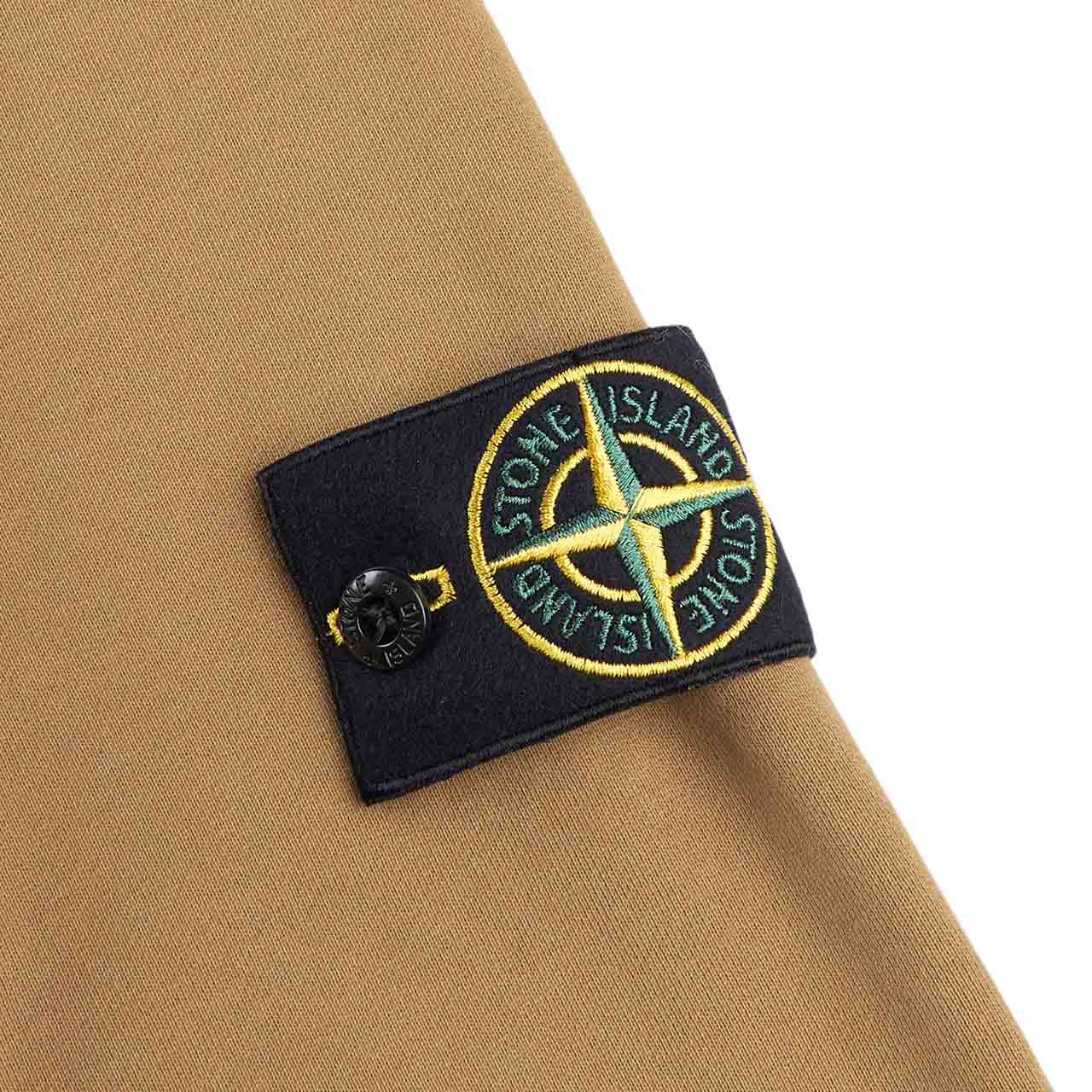 stone island hooded sweatshirt (dark beige) - a.plus