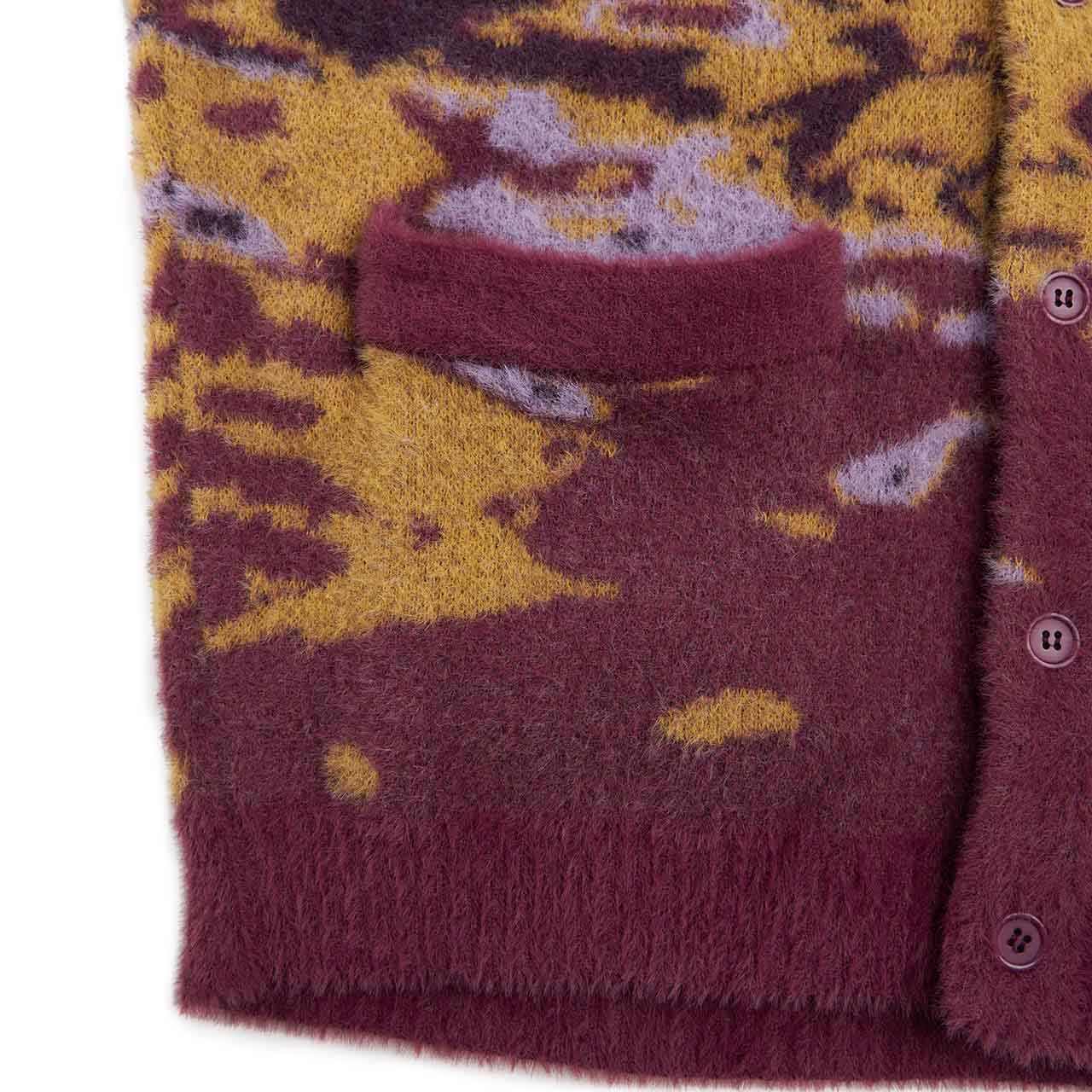 fucking awesome hairy water cardigan (burgundy) - a.plus