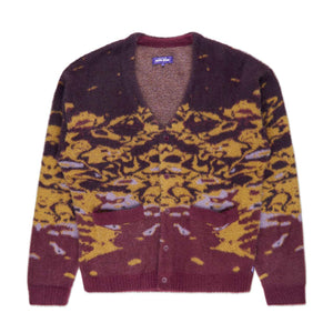 fucking awesome hairy water cardigan (burgundy) - a.plus