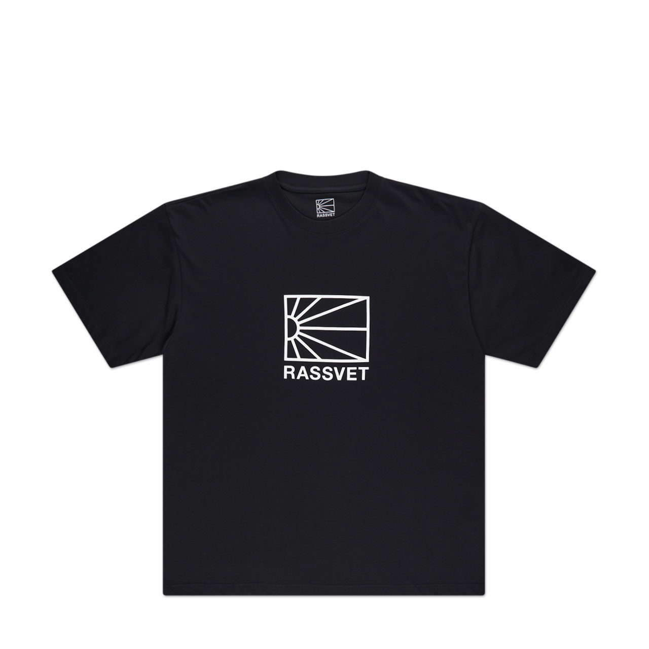 rassvet big logo t-shirt (black) - a.plus