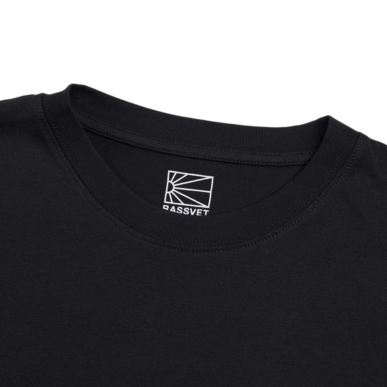 rassvet big logo t-shirt (black) - a.plus